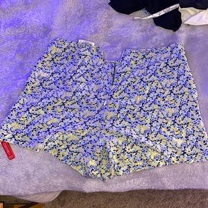 size: L/G brand: Equipment Femme color: yellow, blue, lime green, and black